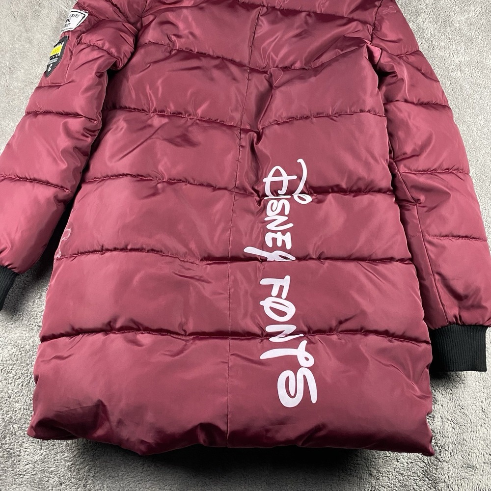 Yachu Disney Puffy Jacket Hood Womens Small Red Long Sleeve - Picture 13 of 16